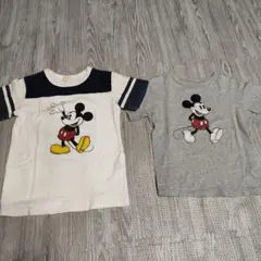 子供服 Disney ミッキーマウス Tシャツ2枚セット 120
