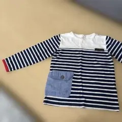 La Chiave ストライプ 長袖カットソー 120