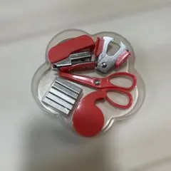 ミニ文房具セット ピンク　花型ケース入り