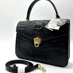 ★定価約30万★希少【新品同様】JRA リアルクロコダイル カイマン 2way