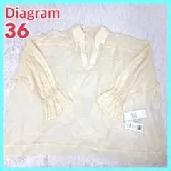 新品未使用　Diagram ダイアグラム　シャツ　ブラウス　サイズオーバー　36のサムネイル