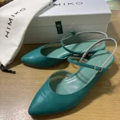 HIMIKO サンダル グリーン ストラップ　箱　袋付きのサムネイル