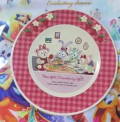 ダッフィー　スーベニアプレート　ハートフェルトストロベリーギフト　ディズニーシー