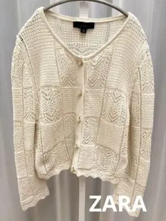 【美品】ZARA レース　カーディガン
