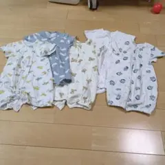 動物柄ロンパース5点セット 50-60size