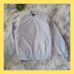 outdoor jacket グレー 裏地グレー ボンバージャケット JP M