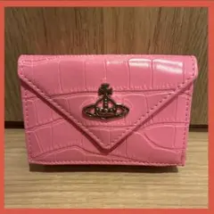 可愛い✨️【内柄も素敵☆最新】Vivienne Westwood 三折財布 ピンク