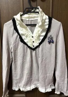 【平成レトロ】axes femme フリル襟 長袖カットソー