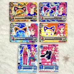 【匿名配送】アイカツ　カード　スイングロック　デビルキャット　カチューシャ