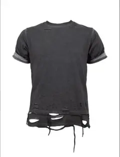 Rosen Kreuz BOXY FIT LAYERED DAMAGE TEE