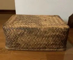 昭和レトロ 大サイズ 行李 クリーニング済み 収納 籠 ① 超美品 柳行李 ◇【収納】昭和レトロ 柳行李 やなぎごうり 葛籠 収納