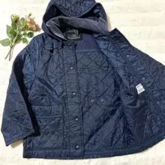 LAVENHAM キルティング　ナイロン　ジャケット　レディース　36号　フード