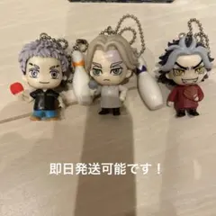 東リべ ラウンドワンコラボキーホルダー3個 場地＆一虎のアクスタ1個