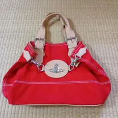 Vivienne Westwood オーブメタル キャンバスレザー トートバッグ