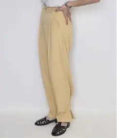 【NEUNA】2wayセミワイドカラースラックスパンツのサムネイル