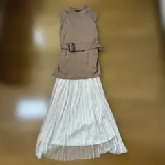 GORGE ノースリーブ ニットワンピース