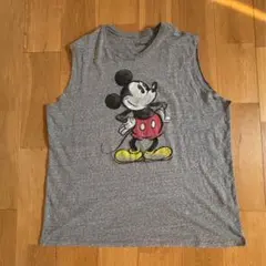 Disney ミッキーマウス 袖切りっぱなし　ノースリーブ