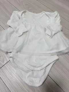 ホワイトロンパースセット 70cm