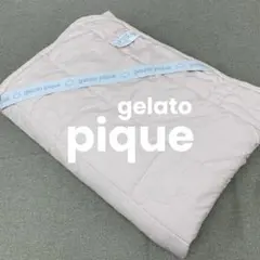 ③i636＊ ジェラートピケ キルティング 敷パッド ダブル チェリー柄 ピンク