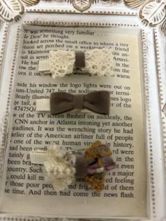 ハンドメイド ヘアクリップ 3個セット