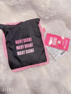 MARY QUANT エコバッグ 黒✖️ピンク