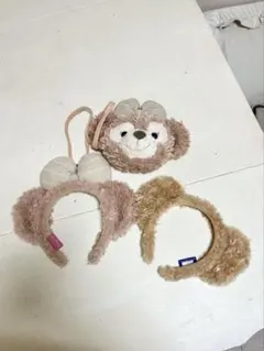 ダッフィー　カチューシャ　セット　シェリーメイ　カチューシャ　ポシェット