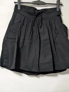 SEE BY CHLOE　シーバイクロエ　ミニフレアスカート 　リボン　黒　38