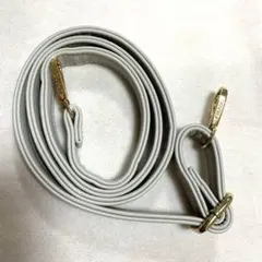 グレー 合成皮革 ショルダーストラップ ゴールド金具　送料込み　匿名配送