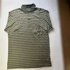 dunhill ストライプ ポロシャツ グレー系