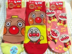 新品 福助 レディース アンパンマン ソックス 3足セット 23-25