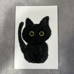手描きイラスト ポストカード 原画 猫