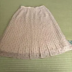 KEITH プリーツスカート 薄い茶色 7号