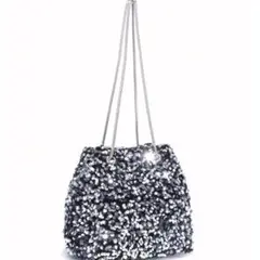 【新品未使用】スパンコール　ショルダーバッグ　2way