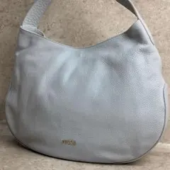 ✨美品✨ フルラ ワンショルダーバッグ ホーボー A4収納 大容量 水色 