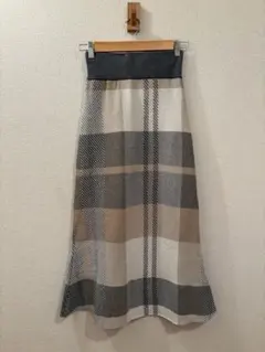 ラグナムーン　チェックニットスカート