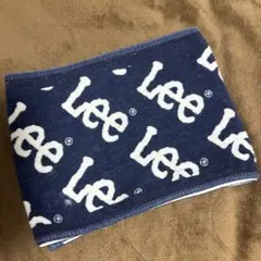 Lee ネックタオル ネイビー ロゴ総柄