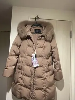 RUIRUE BOUTIQUE ベージュダウンジャケット フェミニンタイプです