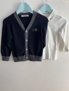 familiar カーディガンとシャツセットサイズ90