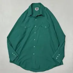 90s Vintage ウエスタンシャツ エメラルドグリーン フェアリーグランジのサムネイル