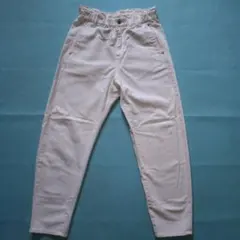 ホワイトデニムパンツ　ハイウエスト　Ｌ