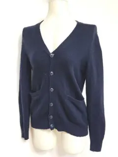 2【値下げ】送料込み　GU　レディース　ニット　カーディガン　ネイビー　S