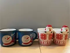 マグカップ クリスマス（サンタクロース、雪だるま）
