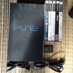 PlayStation 2 本体 + ゲームソフト 5本 + メモリーカード