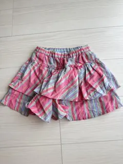 ファミリア　フリルキュロットスカート　110 マルチカラー