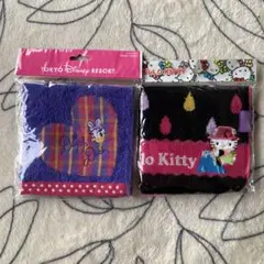 ディズニー＆キティ　ハンカチタオル2枚セット