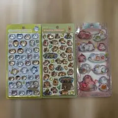 【新品】ボンボンドロップシール　カピバラ&ちいかわ&だいふくしまえなが