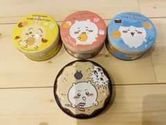 ちいかわ　缶×4個セット　ハチワレ　うさぎ　モロゾフお菓子缶（中身無し・缶のみ）