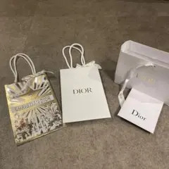 Dior ショップ袋　2枚+オマケ