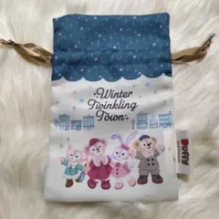 美品ダッフィーフレンズ巾着袋