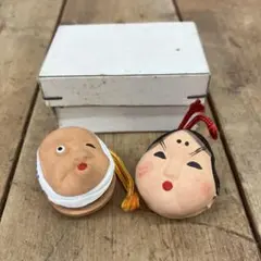 昭和レトロ 郷土玩具 陶器製 顔デザイン おかめ ひょっとこ - メルカリ